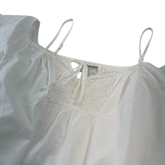 Romeo & Juliet Couture Beach Cotton Crisp Poplin Swim Cover Up, M - Picture 5 of 11